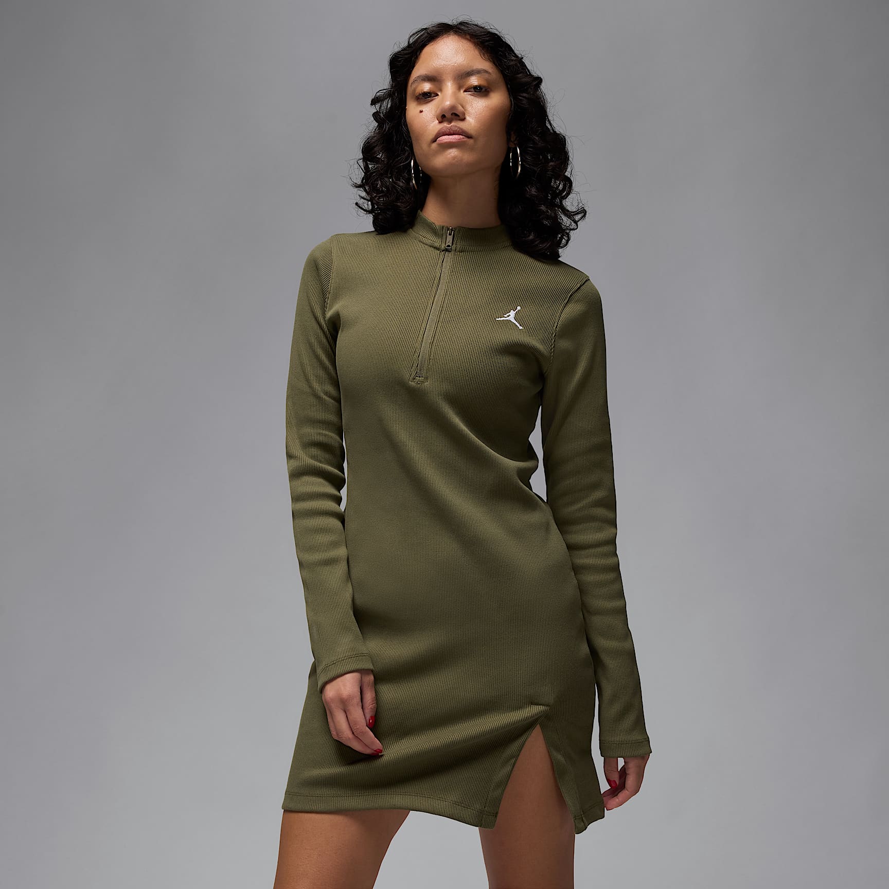 Jordan Women's 1/2-Zip Long-Sleeve Knit Dress. Nike.com